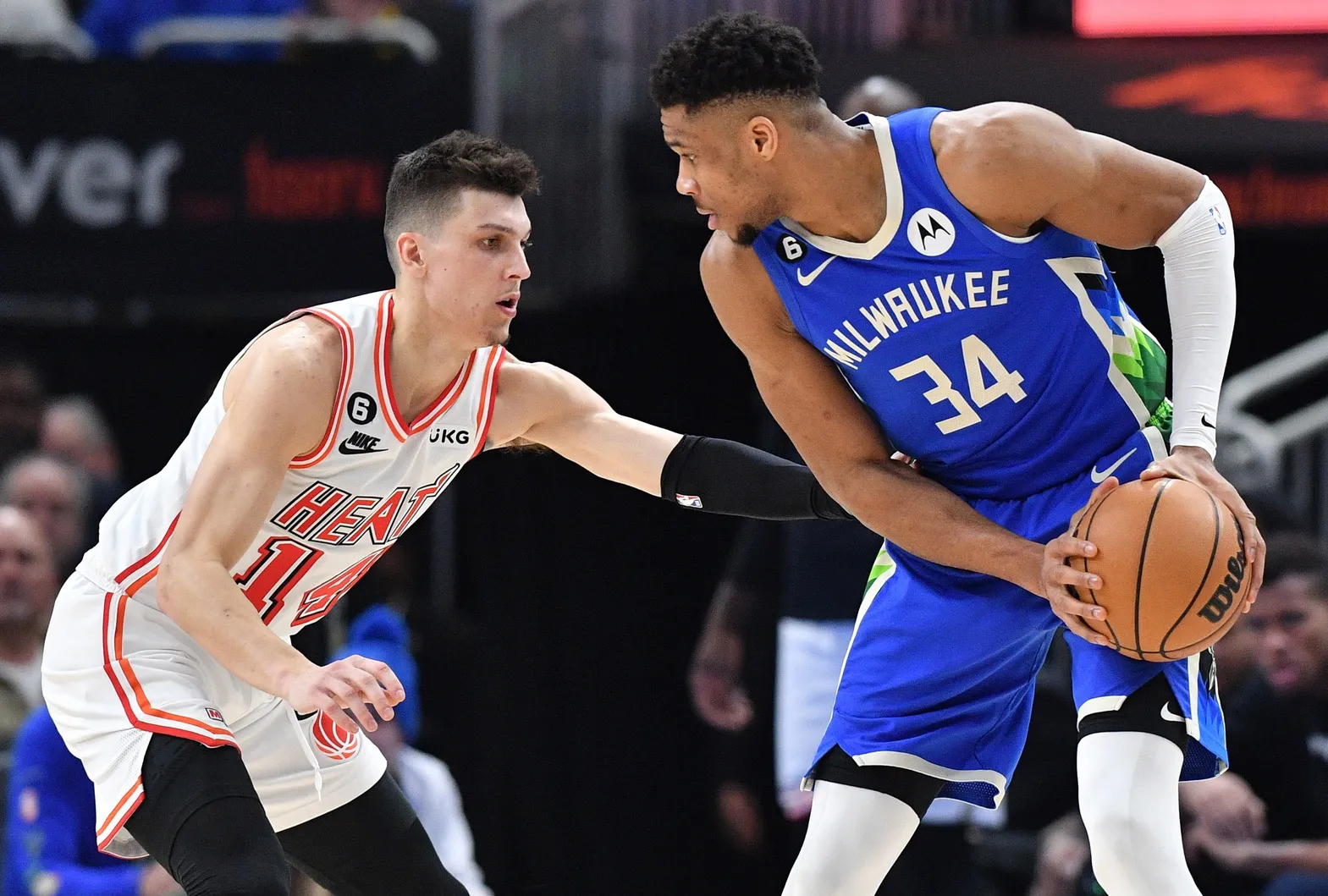 Tyler Herro Giannis Antetokounmpo