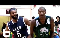 Les highlights du choc entre les stars de la Drew League et de la Seattle Pro-Am