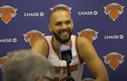Evan Fournier très à l’aise devant la presse de New York