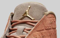 Une Air Jordan 13 Low roulée dans la terre cuite