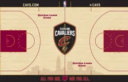 Les Cavs rafraîchissent le look de leur parquet