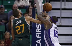 Utah – Sacramento : Rudy Gobert étouffe DeMarcus Cousins !