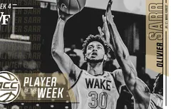 NCAA : Olivier Sarr, joueur de la semaine dans la conférence ACC