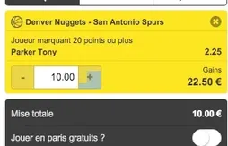 [Pronos NBA] Misez sur un bon match de Tony Parker face à Denver