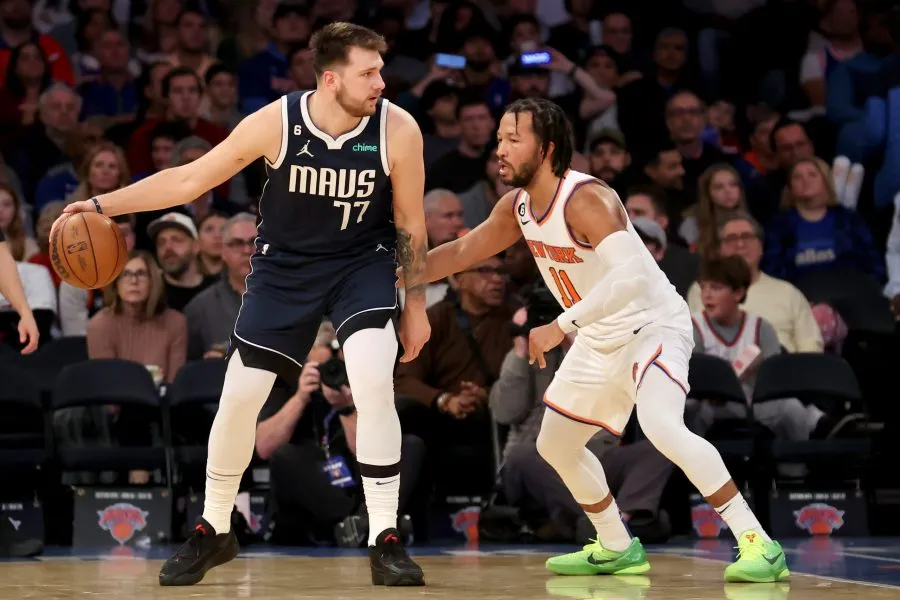 Luka Doncic et Jalen Brunson