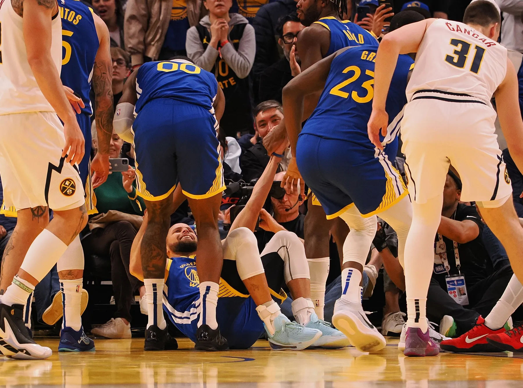 Stephen Curry avec les Warriors
