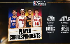 Des jeunes joueurs enfilent le costume de journaliste pendant les Finals