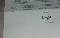 Brad Stevens écrit aux anciens Celtics