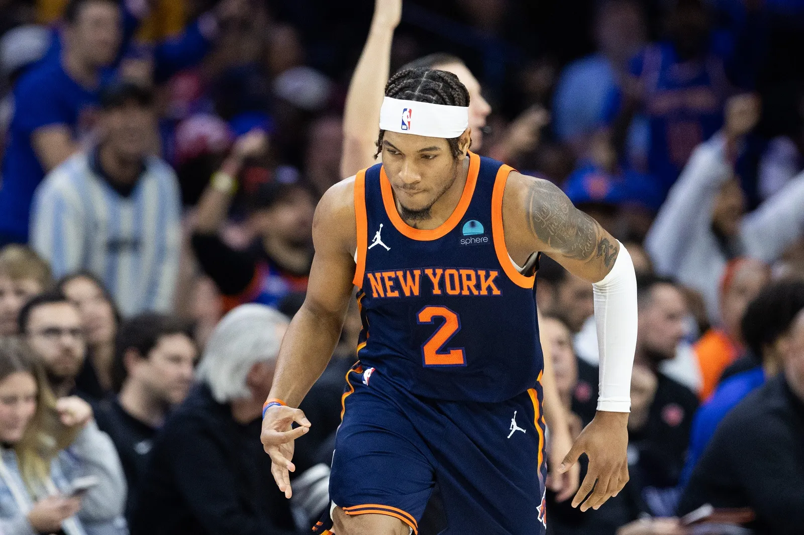 Miles McBride (Knicks) contre les Sixers