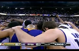 L’image de la nuit : Derek Fisher prie avec les Kings