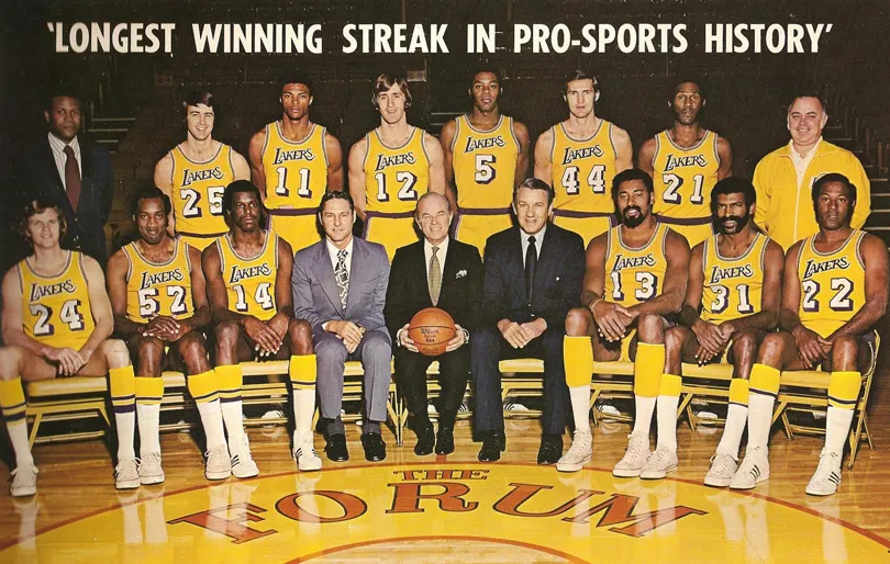 33 victoires de suite des Lakers