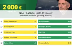 [Pronos NBA] 2 000 euros à se partager en défiant la grille de George Eddy
