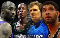 Les premiers matchs à 20 points de Kobe Bryant, Dirk Nowitzki, Kevin Garnett et Tim Duncan