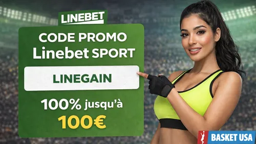 Code promo Linbet pari sportif 2026 - bonus 100€ coupon LINEGAIN promocode line bet