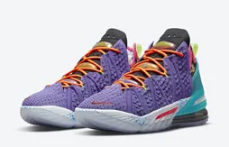 Une LeBron 18 à dominante “Purple”