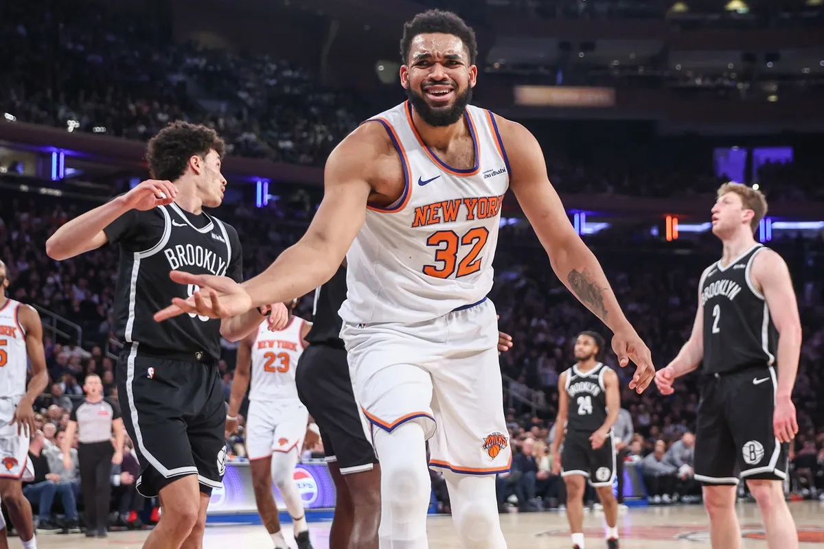 Karl-Anthony Towns (Knicks) contre les Nets