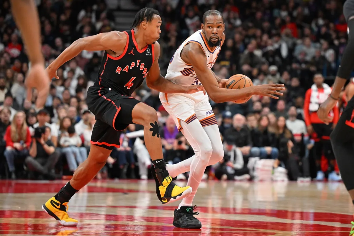 Scottie Barnes et Kevin Durant