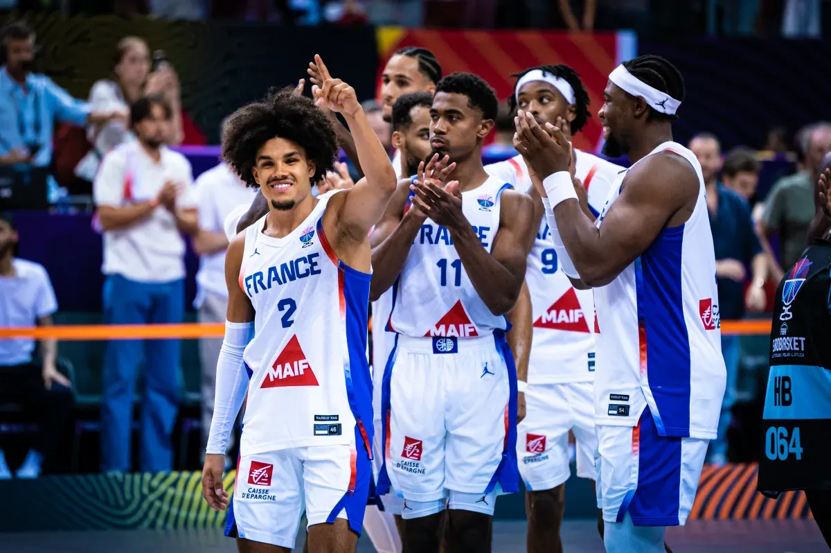 L'Equipe de France face à la Géorgie