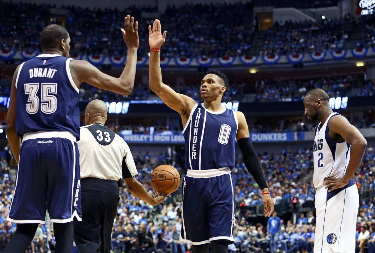 Kevin Durant et Russell Westbrook