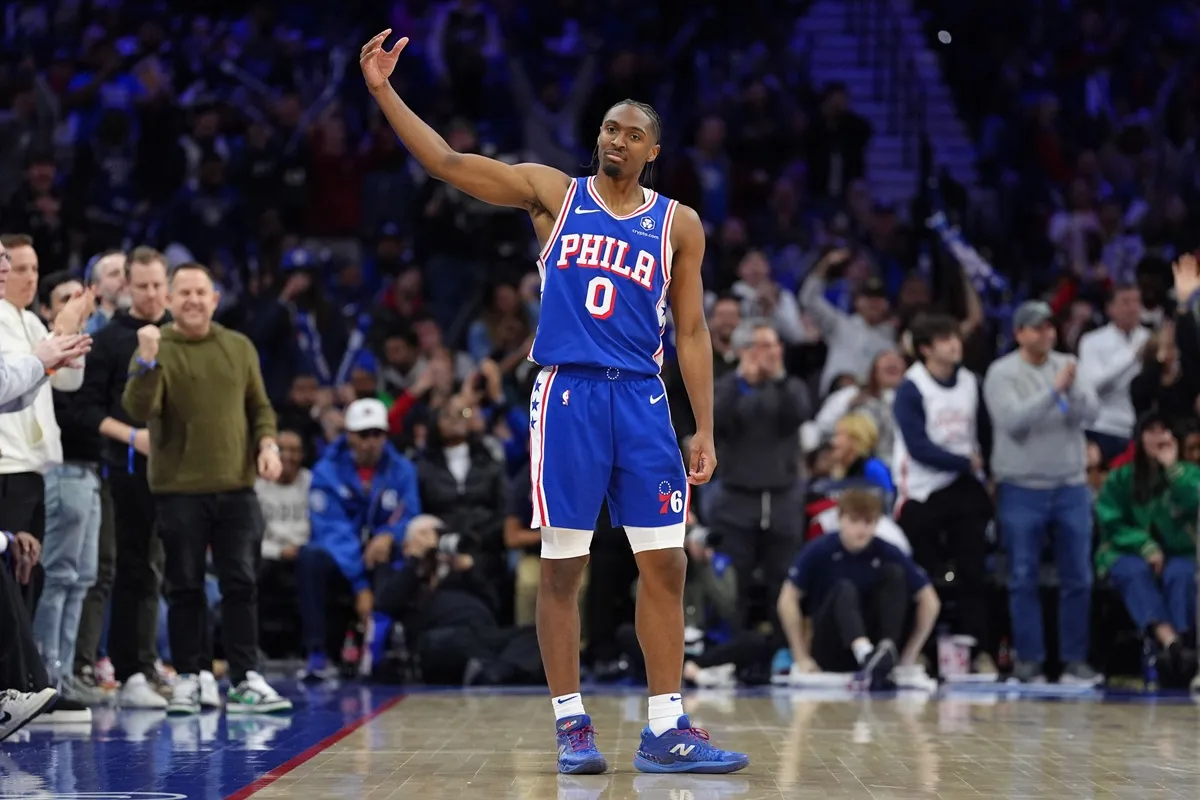 Tyrese Maxey (Sixers) contre les Mavericks