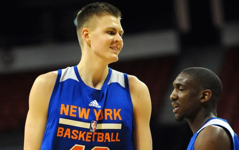 Kristaps Porzingis a tapé dans l'oeil de ses coéquipiers