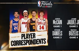 Des jeunes joueurs enfilent le costume de journaliste pendant les Finals