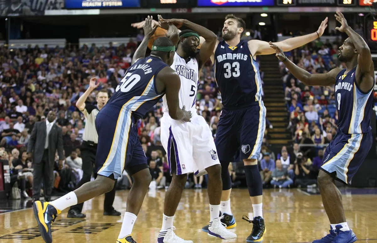 Memphis Grizzlies époque Grit and Grind, ici le 7 avril 2013 contre les Kings