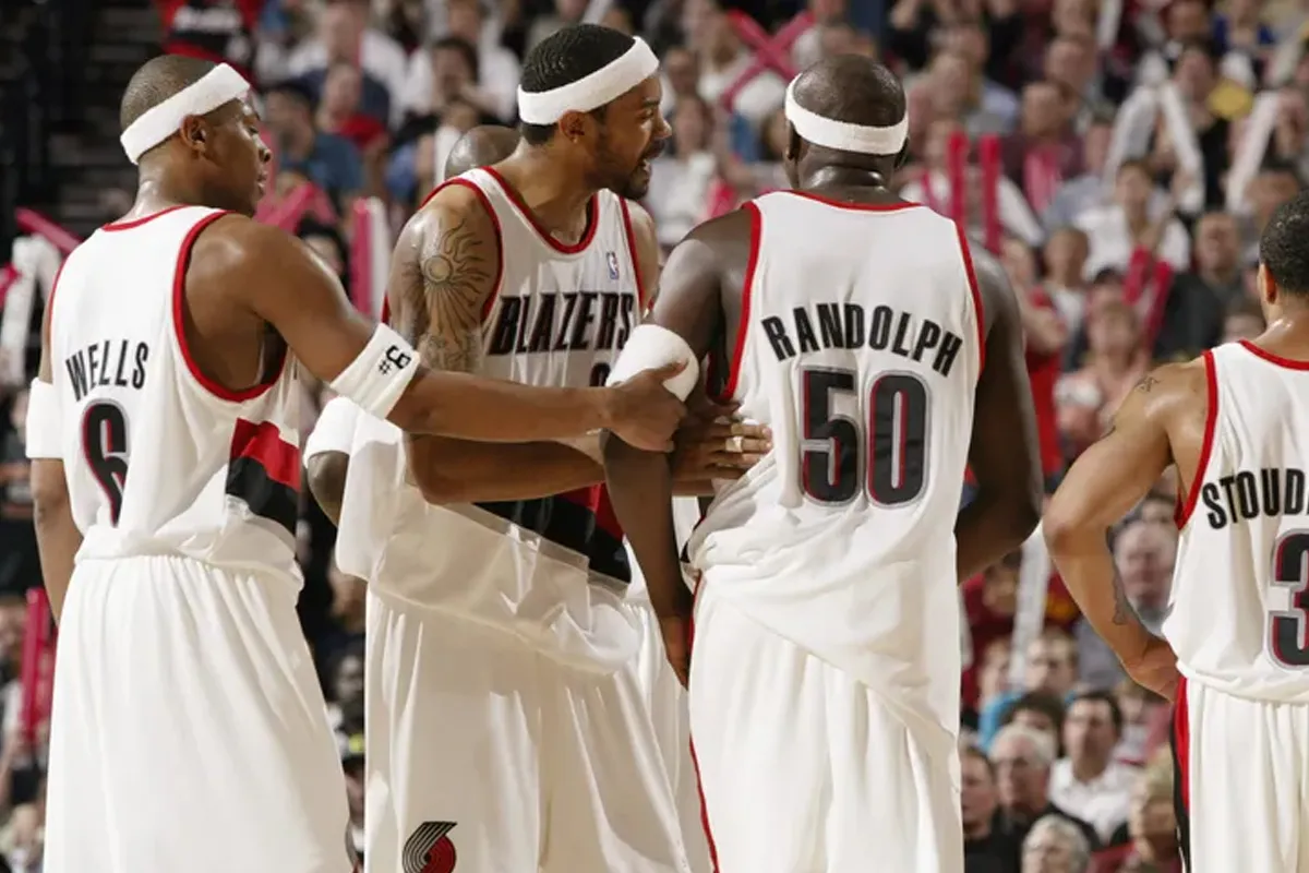 Rasheed Wallace avec Zach Randolph