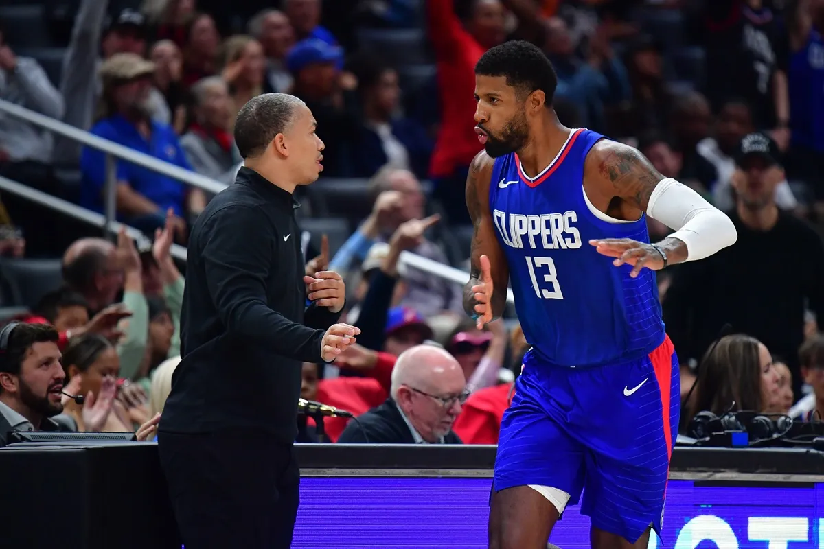 Paul George et Tyronn Lue Clippers