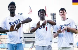 Les Dodgers célèbrent des recrues des Lakers