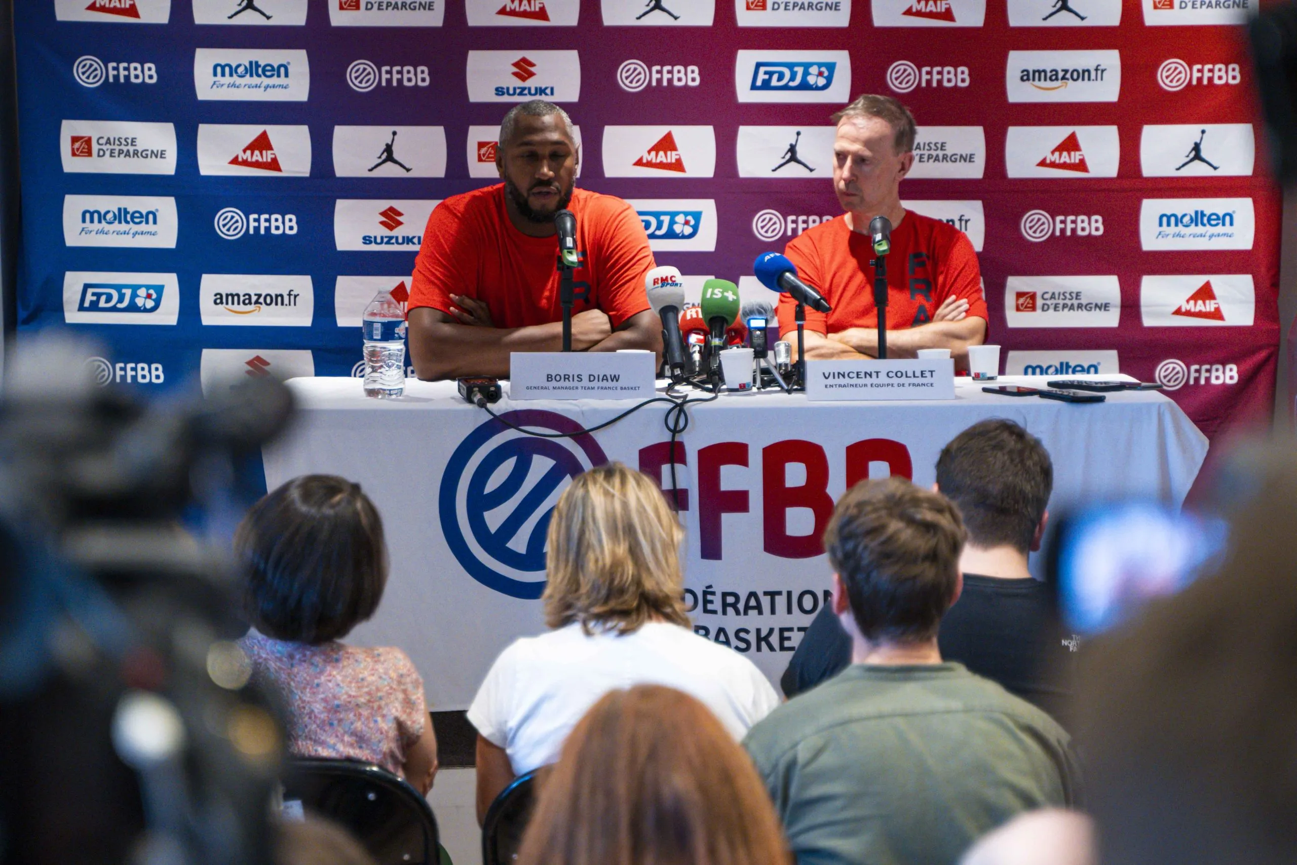 Boris Diaw avec l'Equipe de France
