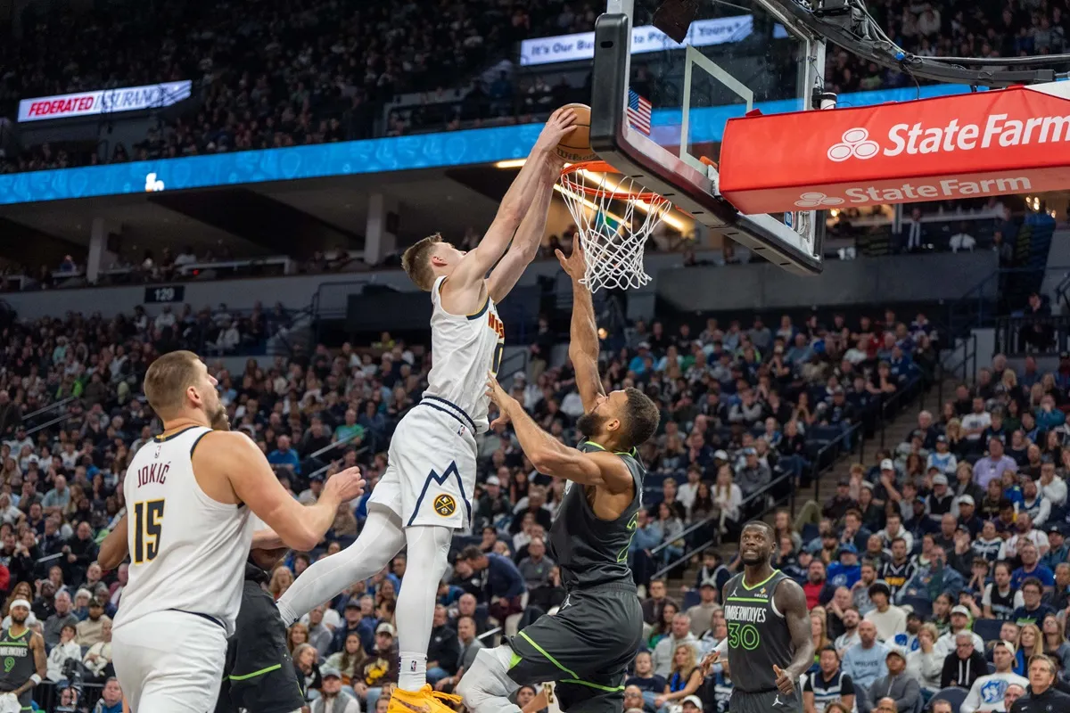 Christian Braun et Rudy Gobert