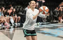 Marine Johannès tout sourire après son record de points