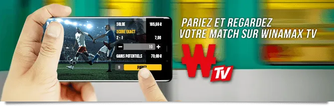 Regardez des milliers de matchs en direct et en vidéo sur Winamax TV