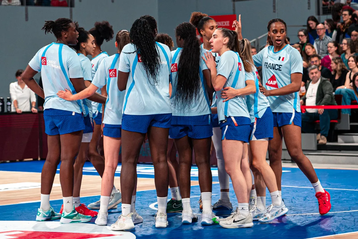 L'Equipe de France féminine avant l'EuroBasket 2025
