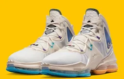 La LeBron 19 aux couleurs des Lakers de Minneapolis