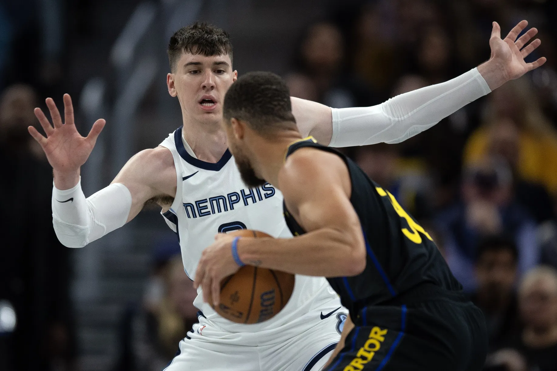 Stephen Curry et les Warriors face aux Grizzlies