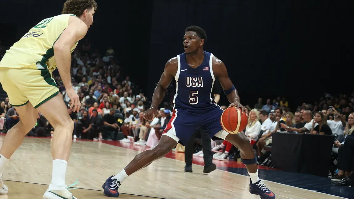 Anthony Edwards avec Team USA