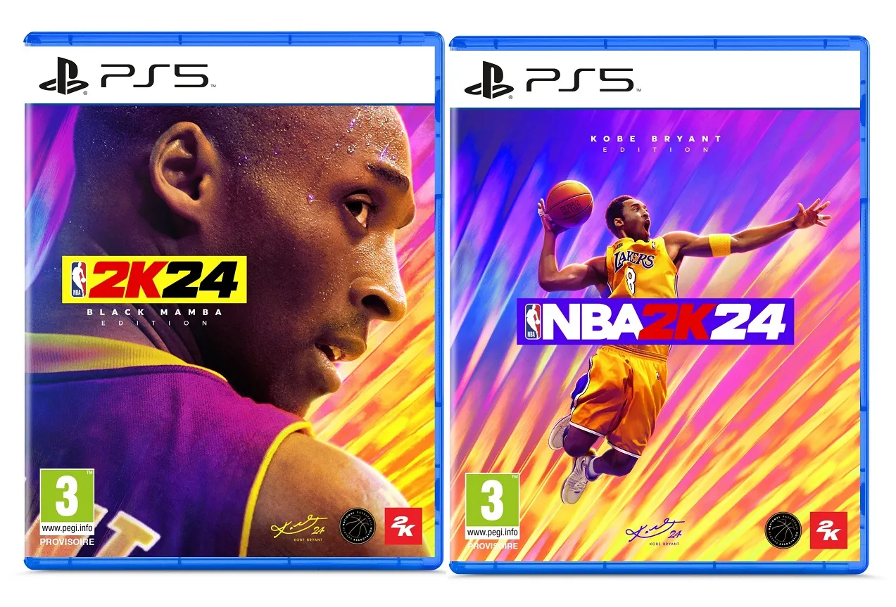 Kobe Bryant en couverture de NBA 2K24