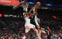 Les Blazers dépassés par l’impact physique des Spurs