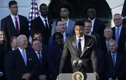 De passage à la Maison-Blanche, les Bucks salués pour leur titre et leur combat pour la justice sociale