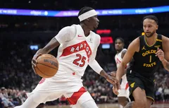 Chris Boucher a charcuté la défense des Warriors