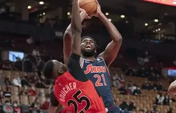 Auteur d’un gros double-double, Chris Boucher sort grandi de son duel avec Joel Embiid