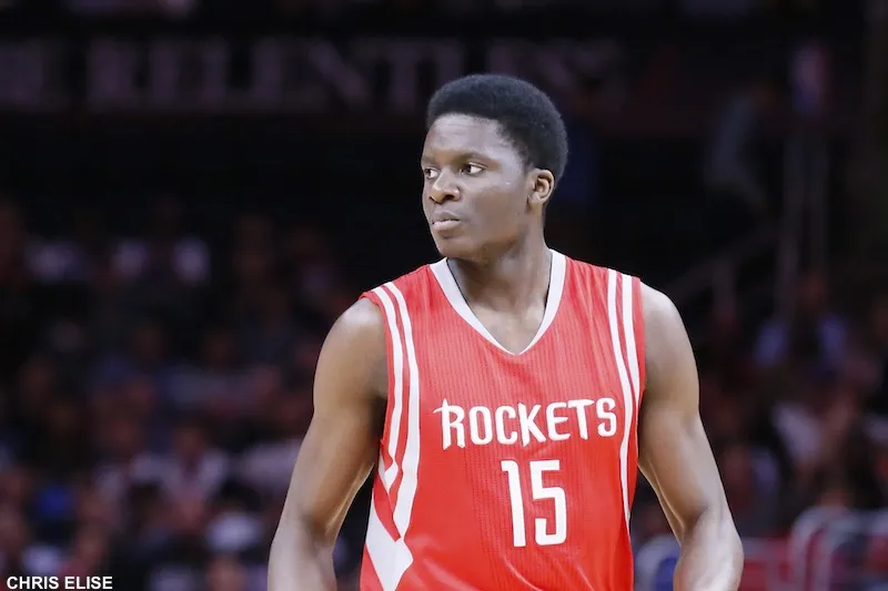 11 February 2015: Houston Rockets center Clint Capela (15) is seen during the Los Angeles Clippers 110-95 victory over the Houston Rockets, at the Staples Center, Los Angeles, California, USA.