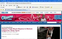 Insolite : les Clippers publient des blagues sur leur site internet