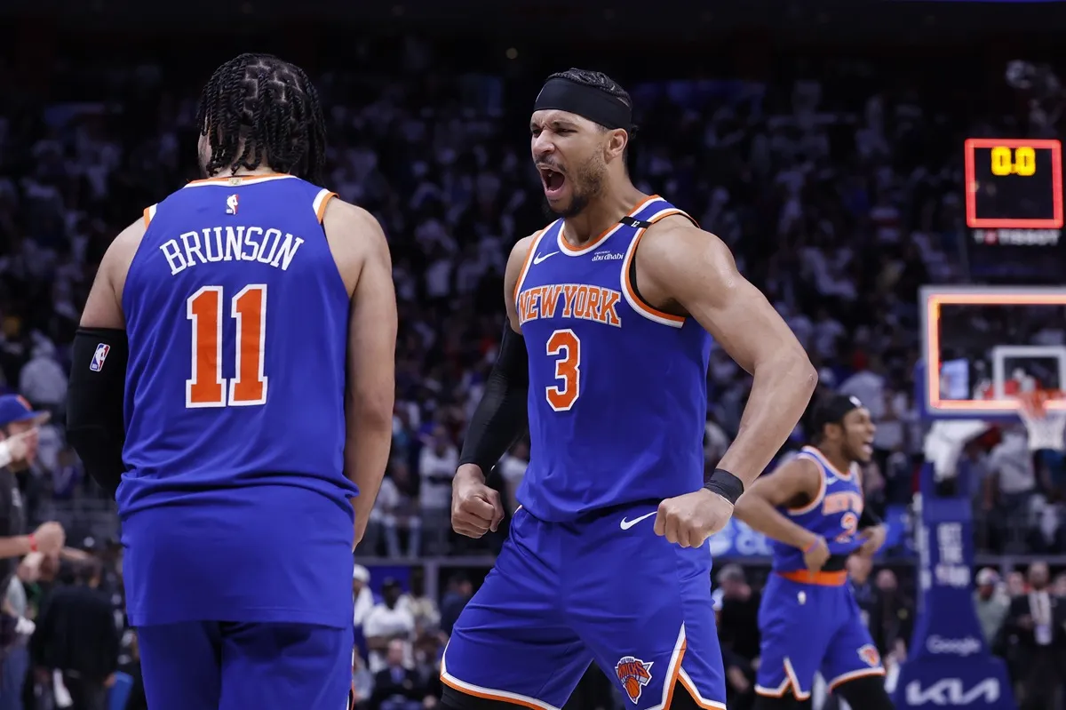 Josh Hart (Knicks) contre les Pistons au Game 6