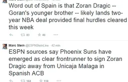 Phoenix proposerait un contrat de deux ans à Zoran Dragic