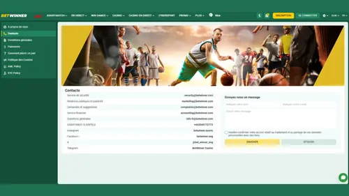 Service client Betwinner