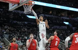 Victor Wembanyama (30 points, 10 contres) et les Spurs dominent facilement les Blazers