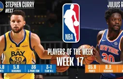 Joueurs de la semaine : Stephen Curry et Julius Randle sur un nuage